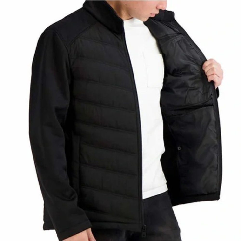 BLACK NWT Nautica Men's Mix Media Jacket - Picture 7 of 9